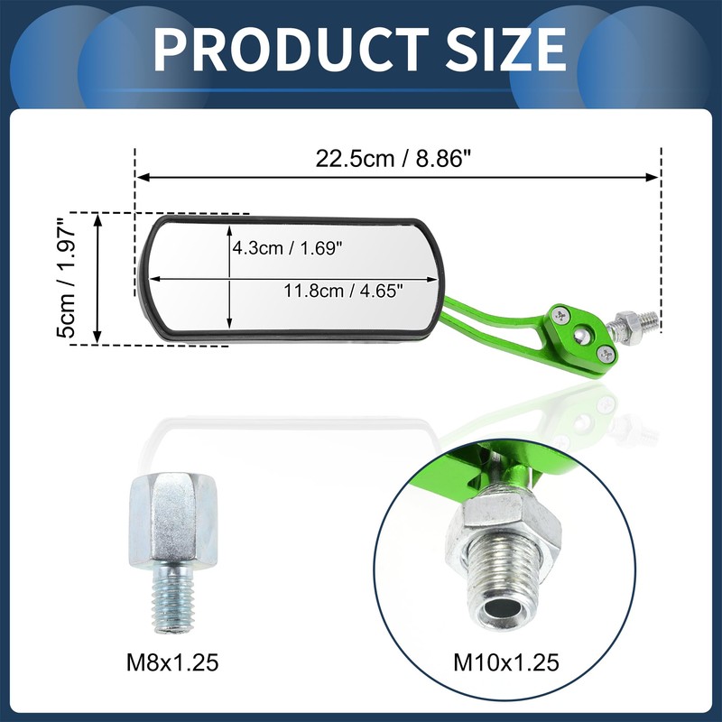 INFINAUTO Motorcycle Rear View Mirrors Bar End Side Mirrors Mount