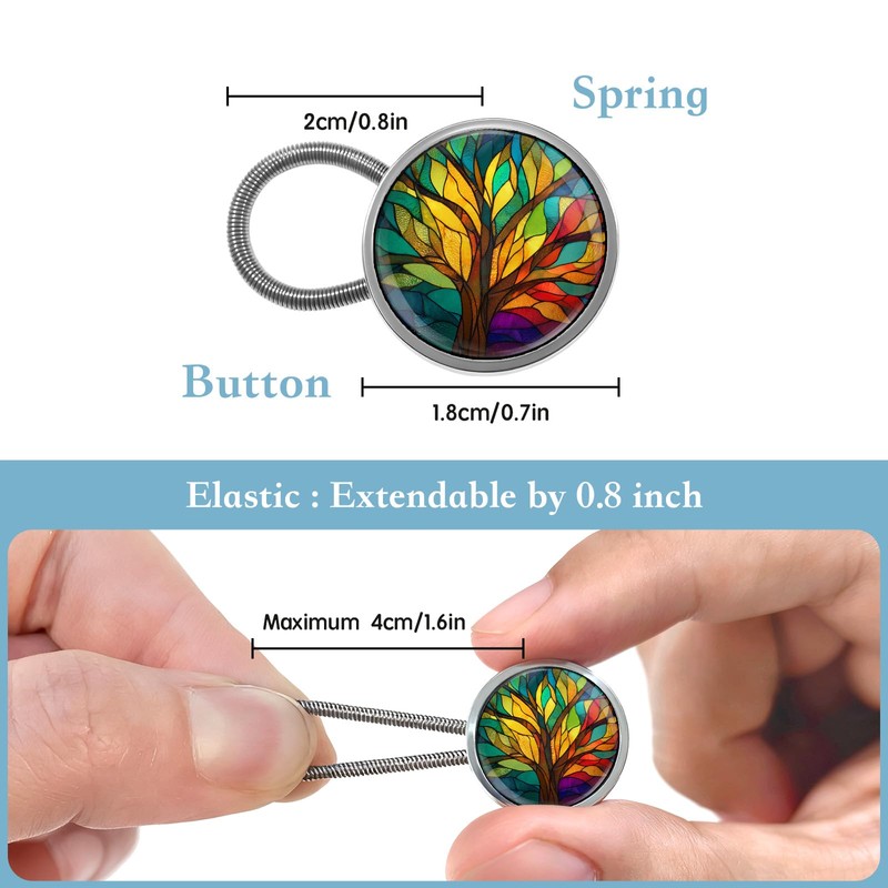 Tree of Life Button Extenders for Jeans Pack of 4