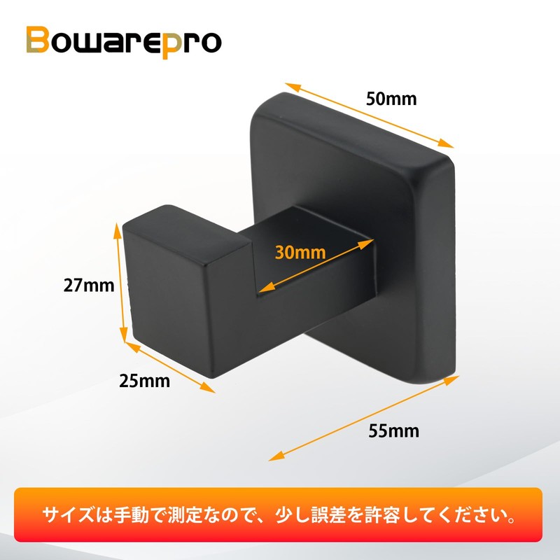 Bowarepro Towel Hooks Clothes Hooks Towel Hooks Stainless Steel Robe