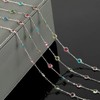 YOUBEIYEE 16.4 Feet Multicolor Rhinestone Jewelry Making Chains Bulk, Silver