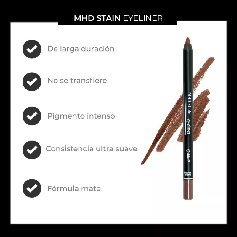Gelden Lápiz Delineador De Ojos Mate Stain Eyeliner 1 Pz