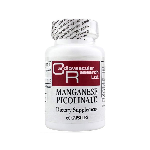 Cardiovascular Research Manganese Picolinate, White, 60 Count