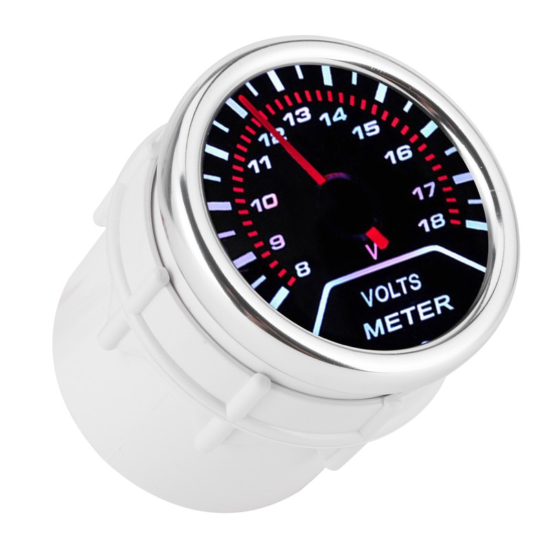 Universal Volts Meter Pointer Voltmeter Voltage Gauge 52mm Automobile Instrument