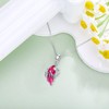 LONAGO Dragon Birthstone Necklace Wyvern Dragon Pendant Necklace Gift for