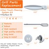 Feishiong 22-1/2-Inch One-Touch Cleaning System Kit for Weber Grill Parts,7444