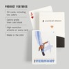 Lantern Press Stylized Snowboarder, Stratton Mountain, Vermont (52 Playing Cards,