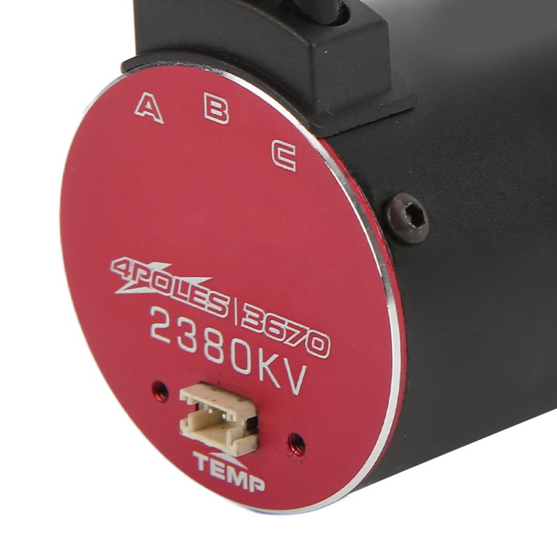 3670 2380KV 4 Pole Supersonic Brushless Motor with Temperature Sensor