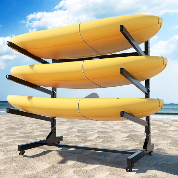 VIYET Heavy-Duty Kayak Storage Rack for Garage & Outdoor, Adjustable