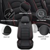 2-Seats Car Seat Covers for Infiniti Q50 Hybrid 2014-2018 Leather