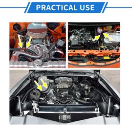 VekAuto 5ft 10AN Fuel Hose AN10 5/8", Braided CPE Oil Fuel Gas Line Hose Universal for Car Durable Stainless Steel Black