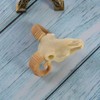 Wixine 1Pcs Aquarium Resin Sheep Head Skull Fish Tank Ornament