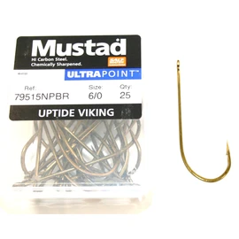 Mustad Uptide Viking 79515NP-BR size 6/0 qty 25