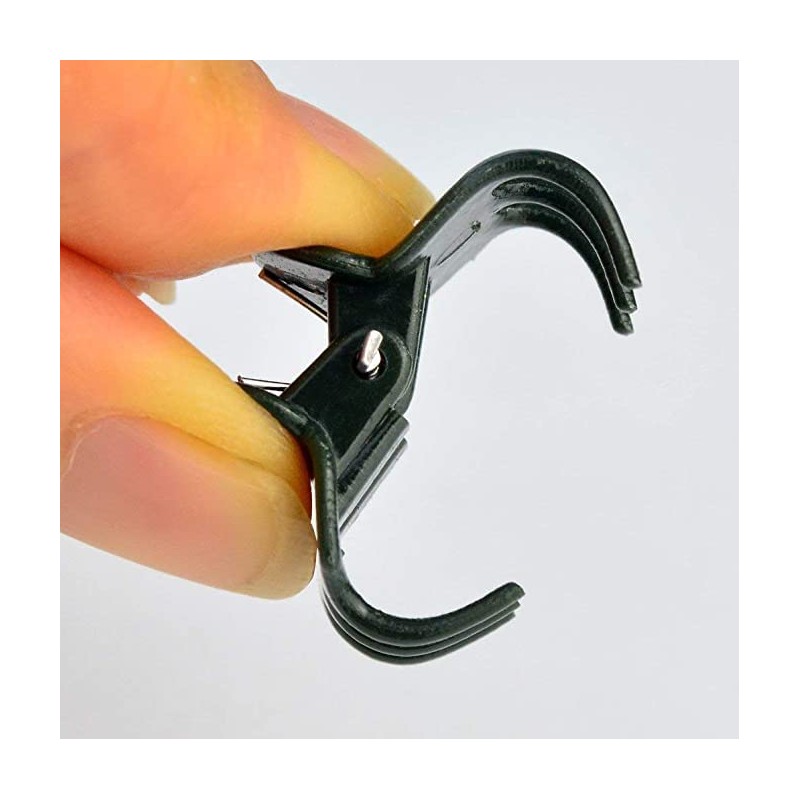 Plant Clips,100pcs Orchid Clips Plastic Plant Climbing Wall Fixture Clips,