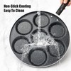 Goldmeet 7-Cup Egg Pancake Pan, Nonstick Breakfast Omelet Skillet, Aluminium