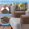 sourcing map 2Pcs Stretch Armrest Covers, Polyester Soft Armchair Slipcovers