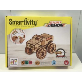 Smartivity  Smartivity Stunt Demon DIY Car Kit – STEAM Toy – Sprint Launcher – Ages 6+