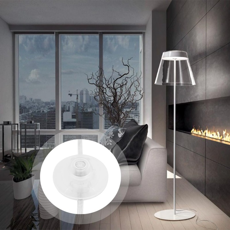 Asjeumt 6ft Foot Light Switch, Clear Floor Lamp Switches with