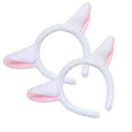 dinghaole 2 Pack Lovely Animal Character Headbands,Animal Head Bands Sheep Ears on Headband,Sheep Ears for Costume Parties and Events