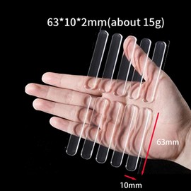 Cabinet Door Bumper 50Pcs,No Trace Self Adhesive Rubber Clear Bumper Strip,Rubber Bumper Stripes,Sound Dampening Buffer Pads for Wall Protector Furniture Refrigerator Door Cabinet Glass