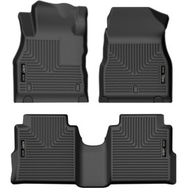 Husky Liners Weatherbeater Floor Mats | Fits 2018-2024 Nissan Kicks | Front & 2nd Row, 3-pc Black - 95271