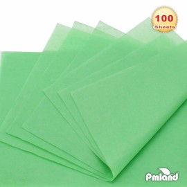 PMLAND Premium Quality Gift Wrapping Paper - Grass Green - 20 Inches x 15 Inches 100 Sheets
