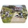 The Leonardo Collection Collie Dog and Sheep Farming Scene 21cm