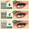 KEYYOU Manga Lash Clusters Kit 8-18mm Eyelash Clusters Kit DIY