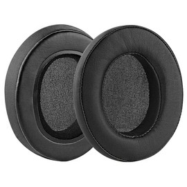 Geekria Memory Foam Earpads Replacement for Audio-Technica ATH-M10, ATH-M20x, ATH-M30x, ATH-M40x, ATH-M50x and Other Over-Ear Headphones Ear Cups Cushion/Earpad Repair Parts (Black)