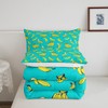 Feelyou Cartoon Banana Comforter Set Tropical Fruit Bedding Set for