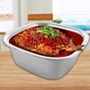 ASelected Washing Up Bowl, Stainless Steel square Washing Basin, Dishtub,