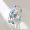 FULU AUTUMN - Pulseras apilables con abalorio para mujer, pulsera