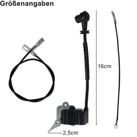 Duokon Ignition Coil Module, Ignition Accessory Coil for 2500 25CC Chainsaw, Ignition Coil Module, Chainsaw Motor Replacement Accessories, Professional Spare Parts for Garden Tools