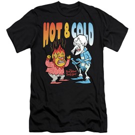 The Year Without Santa Claus Hot and Cold Unisex Adult Canvas Brand T Shirt, Black, Small