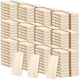 Sintuff 5000 Pcs Jumbo Craft Sticks Bulk for Classroom DIY Project 6 Inch Wooden Large Wax Sticks, Ice Cream, Tongue Depressor, Lollipop Wood Craft(Wood Color)