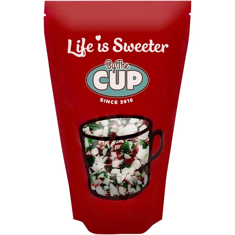 By The Cup Red, Green, and White Peppermint Candy Cane