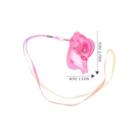 STOBOK 12PCS Plastic Whistles Glow Whistles Loud Whistle Toys LED Light Up Conch Whistle with Lanyard Necklace Glow in the Dark Fun Party Favors for Kid Child Party Game Supplies Random Color