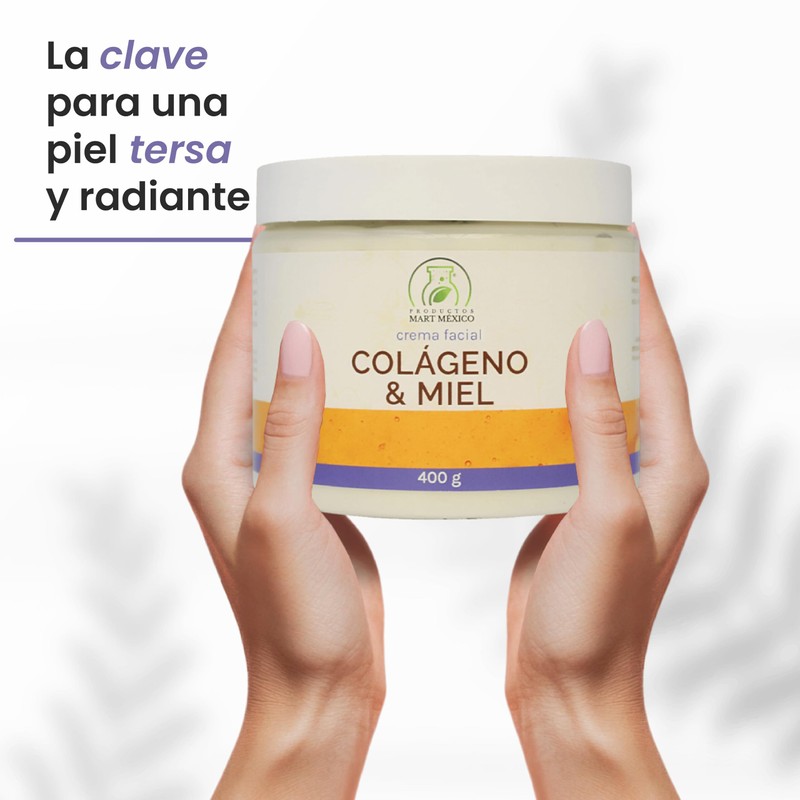 Crema Facial De Colágeno Con Miel Piel Más Joven 400g