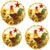 Reston Lloyd Corelle Coordinates Burner Cover, Morning Rooster, Set of