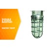 Woods L1706BS Vandal Resistant 150W Incandescent Security Light; Ceiling Mount;