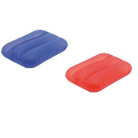 Set of 2 Inflatable Swimming Pillows Beach Cushion (Red - Blue)