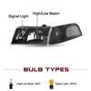 JSBOYAT Headlight Assembly Replacement w/Corner Lights 4pcs for 1998 to