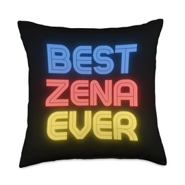 Best Zena Ever - Funny Zena Name - Zena Throw Pillow