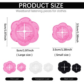 6 PCS Silicone Cinch Clips for Women's Clothing, Adjustable Waist Cincher Clips Set for Dresses and T-Shirts Stylish Fashion Accessories