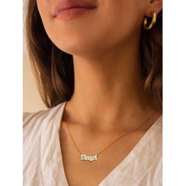 2Pcs Angel Number Necklace for Women 444 Necklace Gold 111 222 333 444 555 666 777 888 999 Necklace (222)