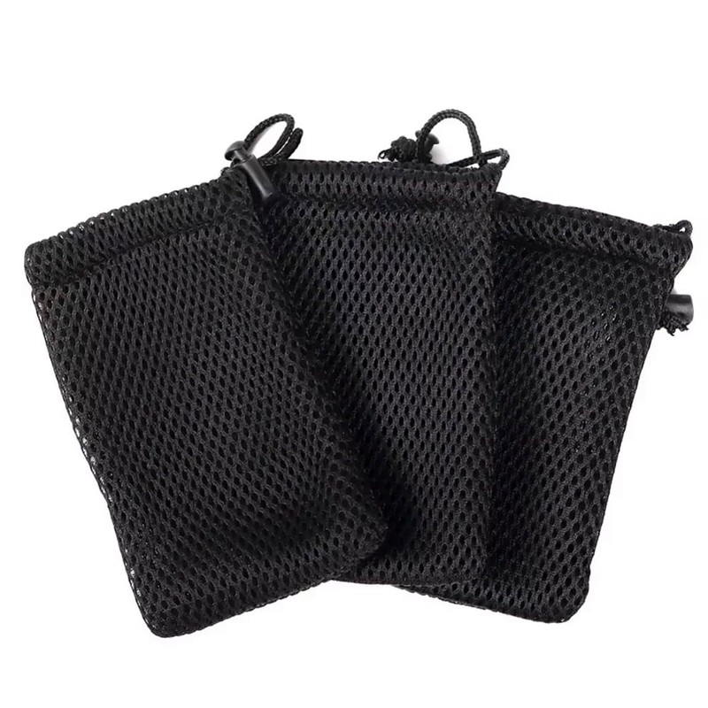 4 Pack Nylon Mesh Drawstring Bag for Audiophile 10x15cm Small