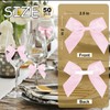 Pink Bow Satin Ribbon for Craft 2" Self Adhesive Premade