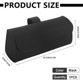 VBGURR PU Leder Auto Brillenhalter,Damen und Herren Brillenhalter für Auto Sonnenbrillen,Brillen-Aufbewahrungsbox für den Optimalen Schutz Ihrer Brille