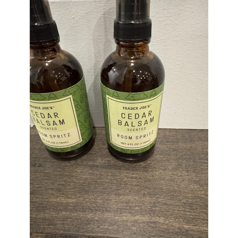 Jo!e 2X Trader Joe's Cedar Balsam Room Spritz Spray 4