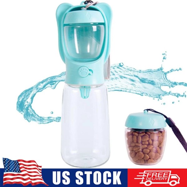 Portable Dog Water Bottle 350ml Pet Travel Water Bottle Dispenser