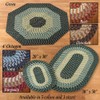 Collections Etc Versatile Alpine Braided Accent Rug with 3-Tone Coloring
